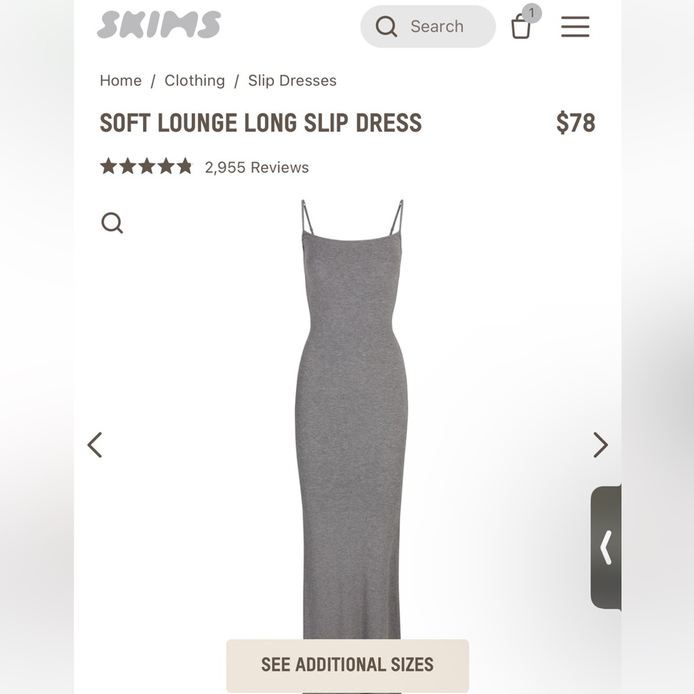 BRAND NEW SKIMS DRESS